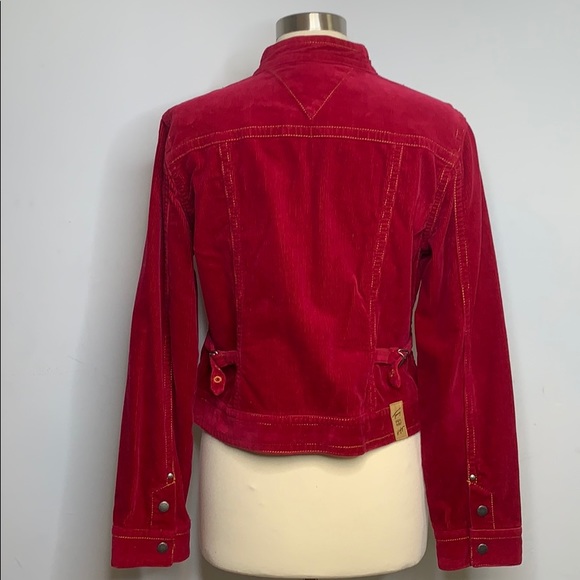 Tommy Hilfiger Women's Red Corduroy Jacket - Picture 3 of 6